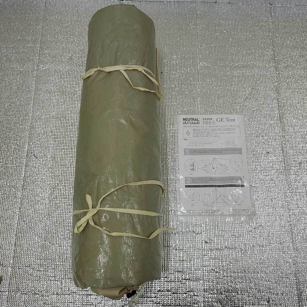 【中古・未使用品】NEUTRAL OUTDOOR GE ワンポールテント2.5 アイボリー NT-TE01(品番: 23456) ニュートラルアウトドア ゲル型 NEUTRAL OUTDOOR GEテント 2.5 NT-TE01 – Neutral Outdoor